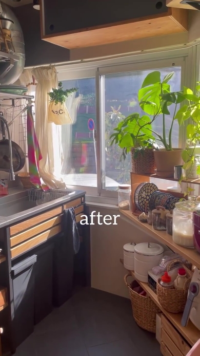 リノベーション後のキッチン