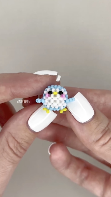 ビーズでペンギンを作る