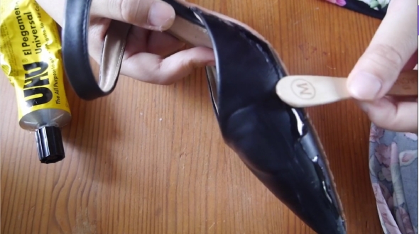 古い靴のリメイク