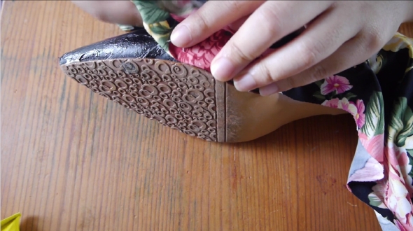 古い靴のリメイク