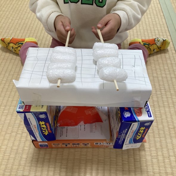 7歳息子のマシュマロ屋さんがかわいい