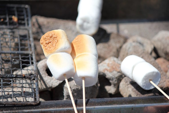 7歳息子のマシュマロ屋さんがかわいい