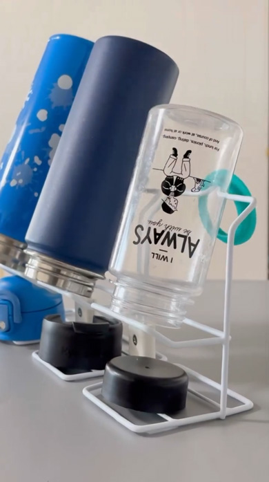 セリア ボトル乾燥スタンド 水筒 連結 DIY 便利 アイテム