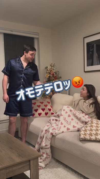 ドッキリを仕掛けるアメリカ人夫