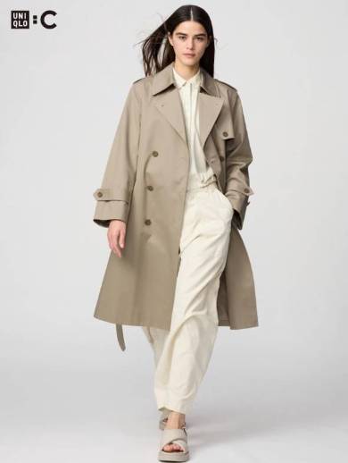 ユニクロC　UNIQLO:C　トレンチコート　XL　大きめ　ベージュ　2023 ユニクロC UNIQLO:C トレンチコート XL 大きめ ベージュ 2023