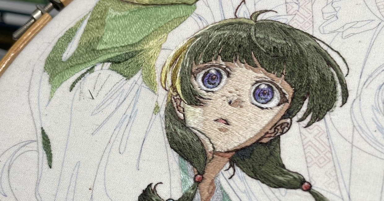 139色の刺しゅうで人気アニメを表現したら……　「ヤバすぎる！」「人間業じゃない」 243万表示の“神作品”にうっとり（1/2） | ライフスタイル ねとらぼ