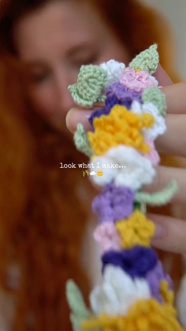 手編み かぎ針編み ヘアスタイリング