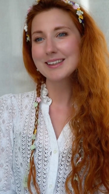 手編み かぎ針編み ヘアスタイリング