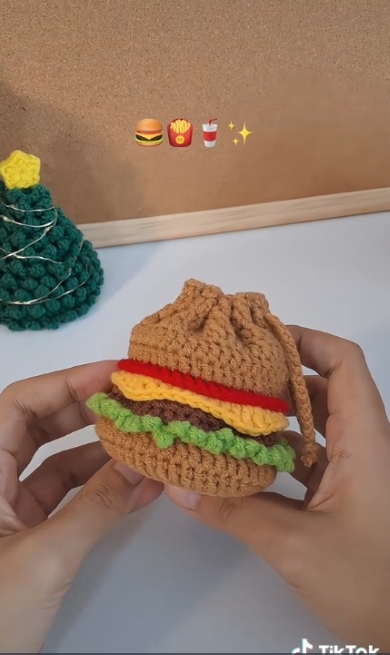 ハンバーガーの完成