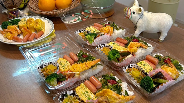 3時から作る5人分の差し入れ弁当