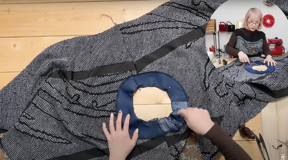 絞りの着物のリメイク