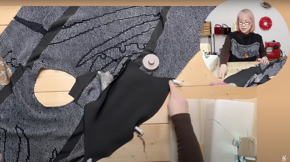 絞りの着物のリメイク