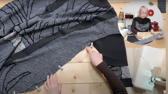 絞りの着物のリメイク