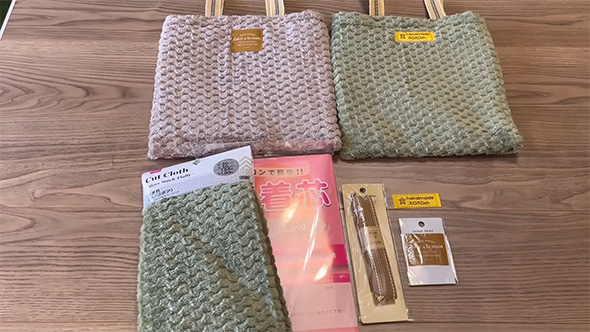 トートバッグと材料