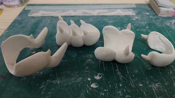 粘土でペンドラー制作