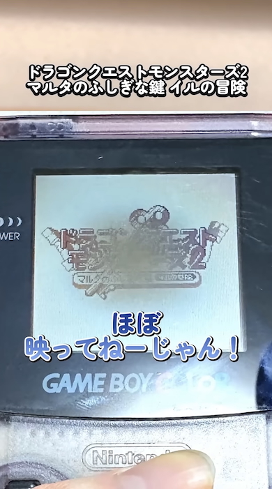 ラベルのないゲームボーイソフトを購入