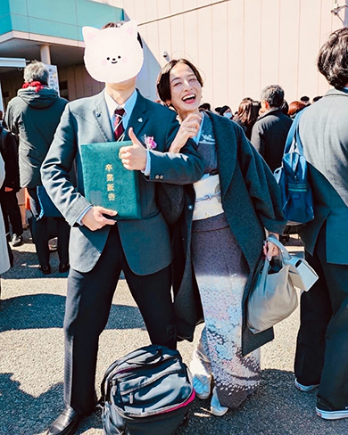 6年越しの卒業式ビフォーアフター