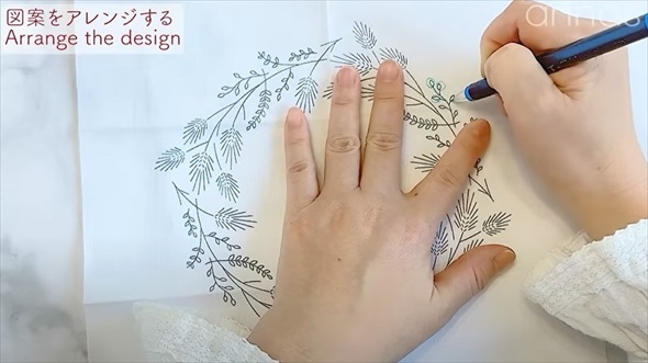 刺繍作家がセリアのキットをアレンジしてみた