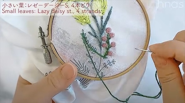 刺繍作家がセリアのキットをアレンジしてみた