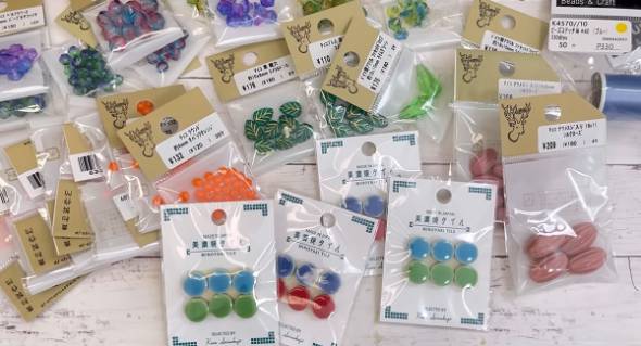 購入したビーズ