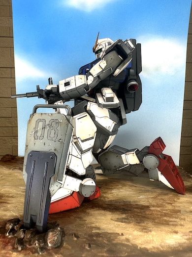 イラスト塗りした陸戦型ガンダム