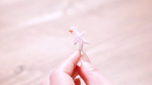 1本のモールで作れる小鳥