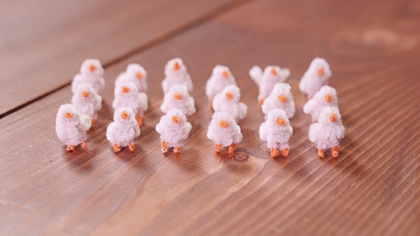 1本のモールで作れる小鳥