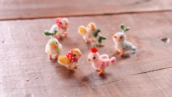 1本のモールで作れる小鳥