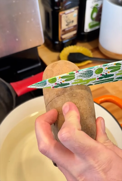 ジャガイモの皮むきライフハック