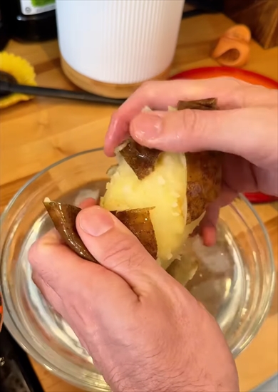 ジャガイモの皮むきライフハック