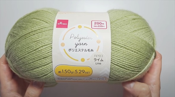 ダイソー毛糸で春にぴったりインテリア雑貨