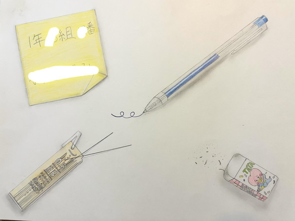 文具の写生