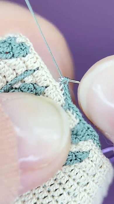 超極細のかぎ針編みトートバッグ