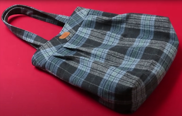 シャツから作れるリサイクルバッグ