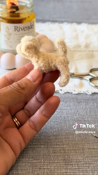 プードルの形が完成