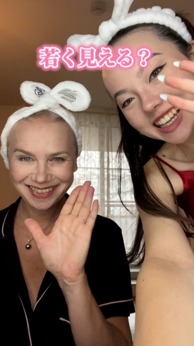 メイク後娘さんとツーショット