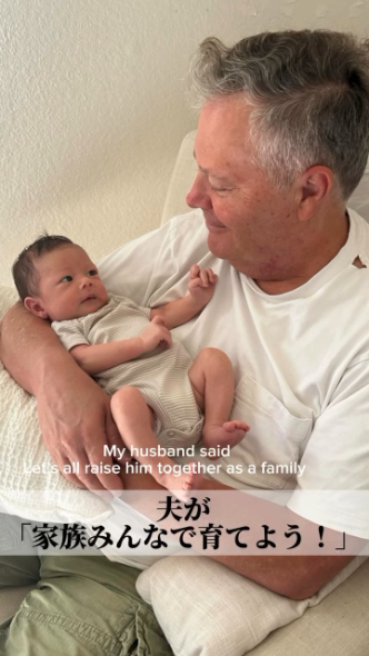 おじいちゃんの抱っこ