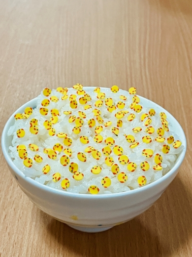 丸美屋のひよこチップ入りのりたまの仕分け