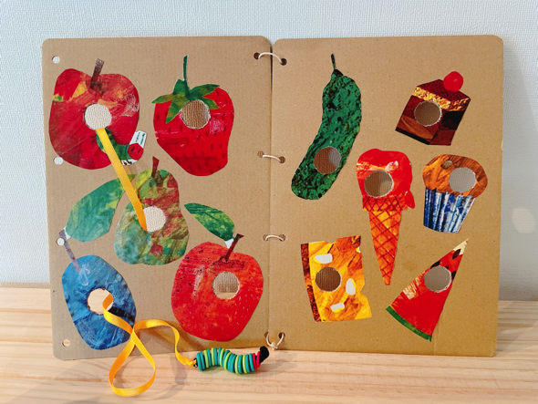 絵本『はらぺこあおむし』をモチーフにしたおもちゃ