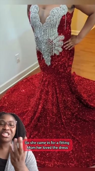 プロム用のドレスをお直し