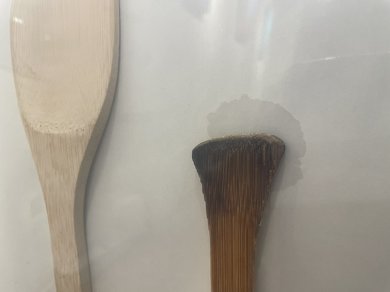 3年ほど使った木ベラ