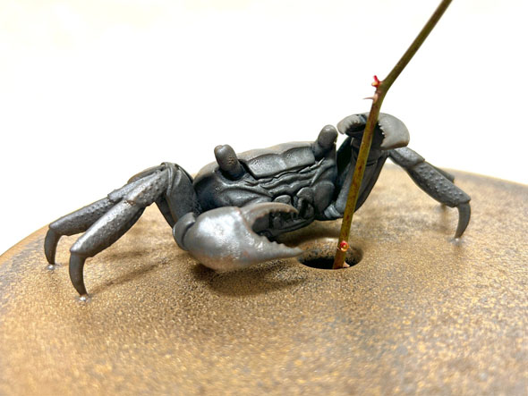 カニの一輪挿し