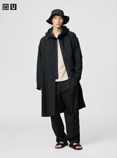 ■3XL 大きいサイズ■ユニクロ イネス コラボ ステンカラーコート UNIQLO - ユニクロ イネス ステンカラーコート Lサイズ ネイビー