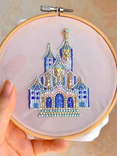 ビーズでできたお城