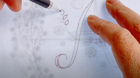 セリアの刺繍キットで作ったクロス