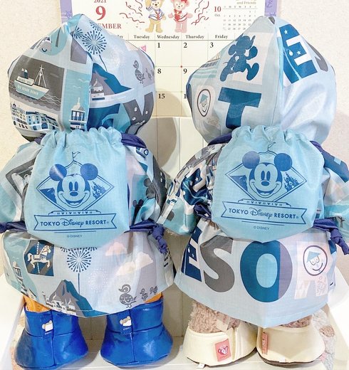 エコバッグで作ったレインコート