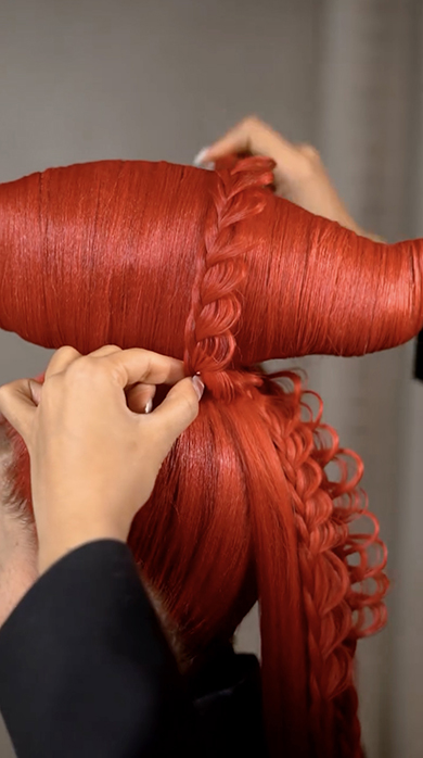 魚のヘアアレンジ