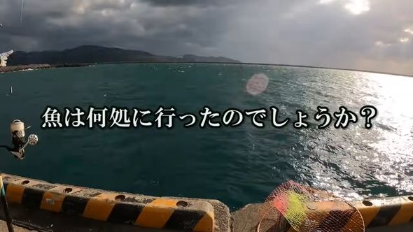 広大な海を前にしてボウズが続く夫婦