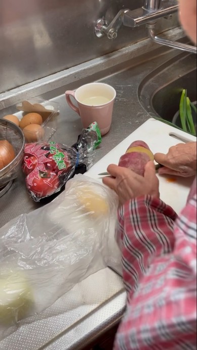 おばあちゃんが作ってくれた朝ごはん