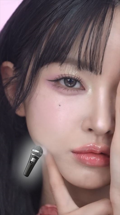 アイドル・俳優 半顔メイク